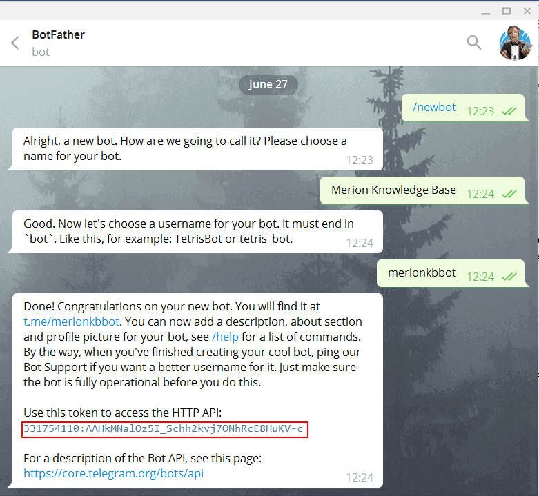 Создание бота в Telegram для Asterisk