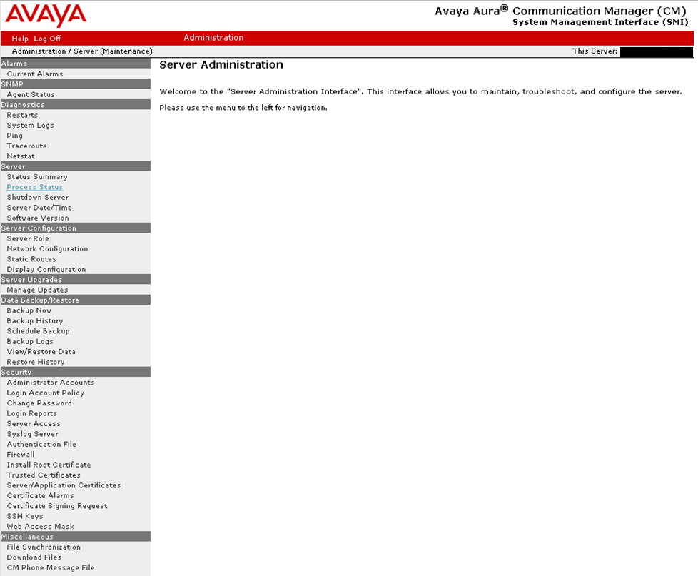 WEB  Avaya CM