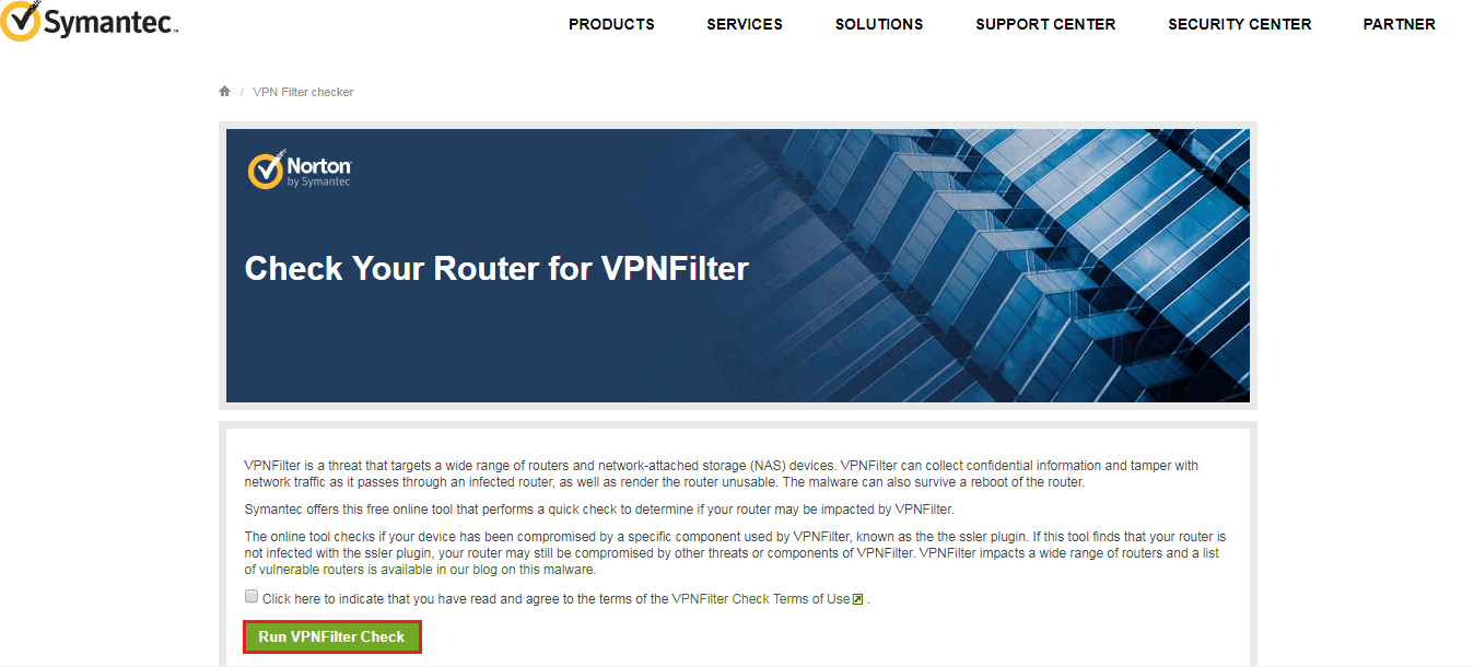 VPNFilter Checker