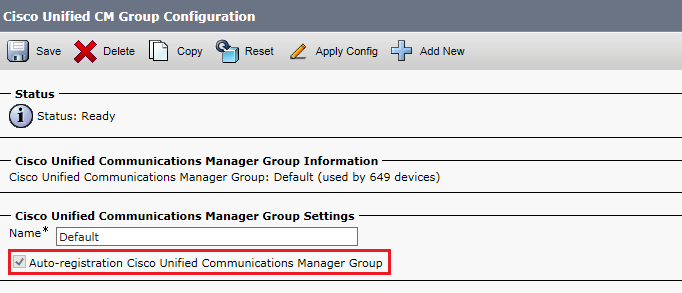  Cisco Unified CM Group 