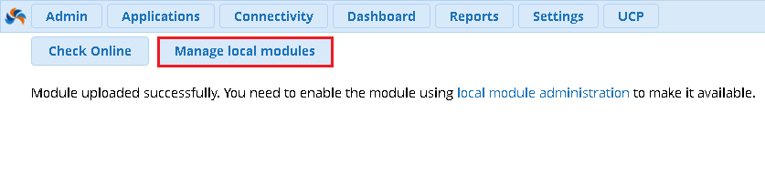 Manage local modules
