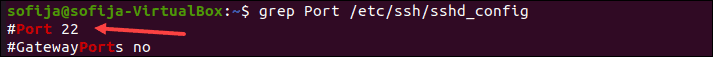 grep Port /etc/ssh/sshd_config