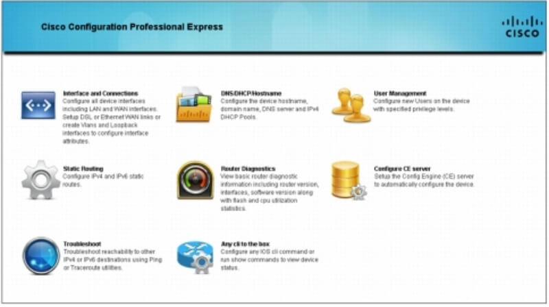  Cisco Configuration Professional Express (CCP Express) 