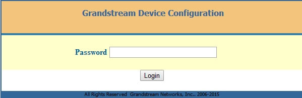 web – интерфейс Grandstream DP715