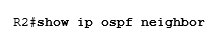 Соседство OSPF  отсутствует, но мы видим, что OSPF был включен на интерфейсе