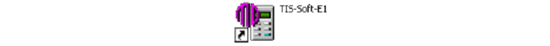 Запустить программу TIS-Soft-E1 с помощью ярлыка