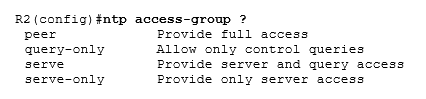 ntp access-group ?