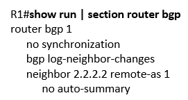 show run | section router bgp