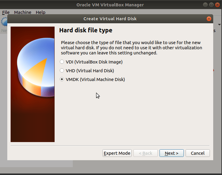 Тип файла виртуально диска