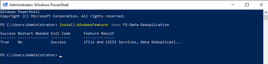 Использование Windows Admin Center для установки Дедупликации данных в Windows Server 2019